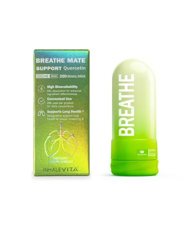 INHALEVITA Quercetin Inhaler for Deeper Breathing Comfort | 6-Month Supply with Targeted Lung Delivery |Bypasses The Gut, Non-Irritating Formula | Plant-Based Extract