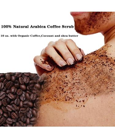 Natural Arabica Coffee Scrub - Collagen Exfoliating Body Scrubber for Hands Feet & Face - Revitalize Your Skin Appearance - Buy Online on GoSupps.com