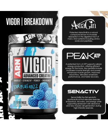 Arms Race Nutrition | ARN | Vigor Advanced Creatine Formula (30 Servings Pink Lemonade) Pink Lemonade 12 Ounce (Pack of 1) - Buy Online on GoSupps.com