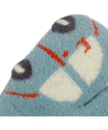 Cute Fox Knitting Toddler Gloves | Winter Thermal Plush Lining | 1-3 Yrs | Car/Blue - Buy Online on GoSupps.com