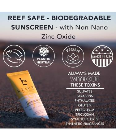 Mineral Face Sunscreen SPF 20 - Organic, Reef Friendly, Biodegradable Zinc Oxide Protection - 2 Fl Oz - Buy Online on GoSupps.com