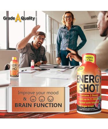 Vitamin Energy Shots - Fruit Punch Flavor | 48 Count | Boost Energy for 7+ Hours - Buy Online on GoSupps.com