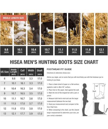 HISEA Apollo Waterproof Insulated Men's Hunting Boots - Black, Size 11 - Buy Online on GoSupps.com