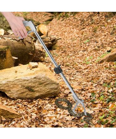 Zerodis Snake Tong & Clamp Catcher - Foldable Stainless Steel Snake Grabber for Safe Handling (100cm) - Ideal Reptile Hunting Tool - Buy Online on GoSupps.com