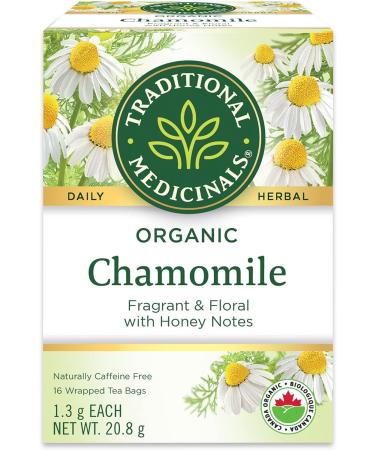 Traditional Medicinals - Organic Chamomile Herbal Tea (Pack of 1) - Soothing and Relaxing - 16 Tea Bags Total Tea Chamomile 16 Count (Pack of 1) - Buy Online on GoSupps.com