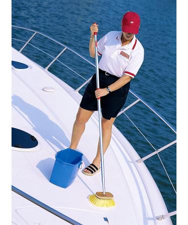 Shurhold 980 10-Inch Soft Bristle Deck Brush with Yellow Polystyrene Bristles - Gentle and Effective Cleaning Tool - Buy Online on GoSupps.com
