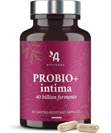 Apyforme - Probiotics for Women Vaginal Health - Up to 40 Billion CFU per Capsule - 4 Strains Lactobacillus Reuteri Rhamnosus and Crispatus - 100% French - Probio+ Intima - Buy Online on GoSupps.com