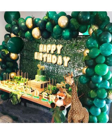 12PCS Metallic Gold Plastic Animal Figurines - Jumbo Safari Zoo Figures for Baby Shower Decor & Party - Elephant, Lion, Giraffe and More - Buy Online on GoSupps.com