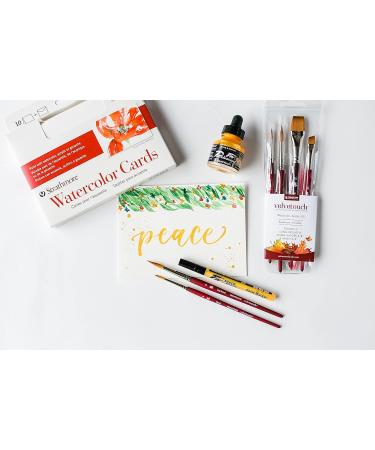 Princeton Velvetouch Mixed-Media Brushes 4-Piece Professional Set 3950 for Acrylic, Oil, Watercolor - Buy Online on GoSupps.com