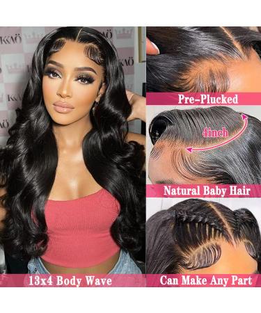 26 Body Wave Human Hair Lace Front Wig - 150% Density, Brazilian Hair, Natural Color - Buy Online on GoSupps.com