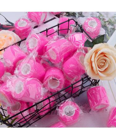 BQTQ 30 Rolls Neon Pink 2 Inch Self Adhesive Bandage Wrap for Wrist Ankle Sprains - Buy Online on GoSupps.com