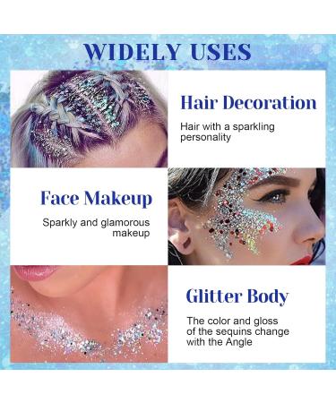 Body Glitter Gel 50ml - Dark Blue Festival Makeup & Party Accessories | Sparkle & Shine with Glitter Liquid Gel for DIY Nails & Lips - Buy Online on GoSupps.com