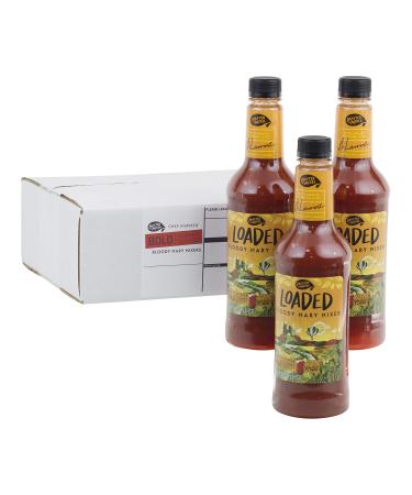 Master of Mixes Loaded Bloody Mary Drink Mix, Ready To Use, 1 Liter Bottle (33.8 Fl Oz), Pack of 3 33.8 Fl Oz (Pack of 3)