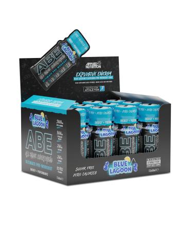 Applied Nutrition ABE Pre Workout Shot - All Black Everything Pre Workout Energy Shots Physical Performance with Citrulline Beta Alanine Caffeine (Box 12 Units x 60ml) (Blue Lagoon) - Buy Online on GoSupps.com