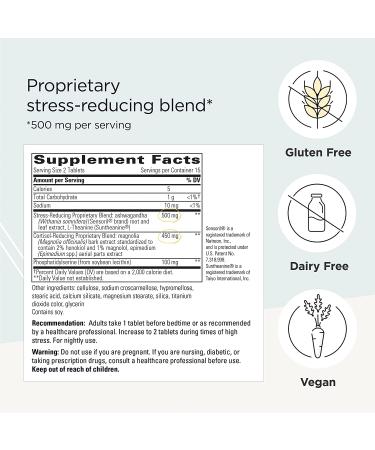 Integrative Therapeutics Cortisol Manager with Ashwagandha & L-Theanine - Supports Restful Sleep & Adrenal Health - 90 Count Pack - Buy Online on GoSupps.com