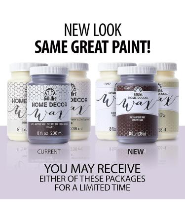 FolkArt Home Decor Chalk Paint - 8 oz Assorted Colors with Clear Wax - Buy Online on GoSupps.com