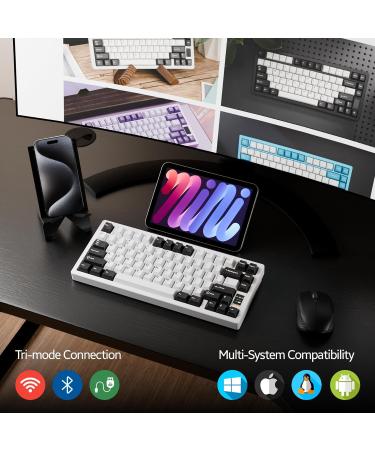 OOCTPK Chilkey ND75 Aluminum Keyboard for Windows, MacOS - White - Buy Online on GoSupps.com