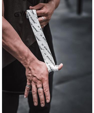 Gym Maniac GM Weightlifting Tape - Thumb, Hand & Wrist Wrap for Powerlifting, Crossfit, Pull Ups - Strongman Training Support Strips (1.5x14.75' 3 Rolls) - Buy Online on GoSupps.com