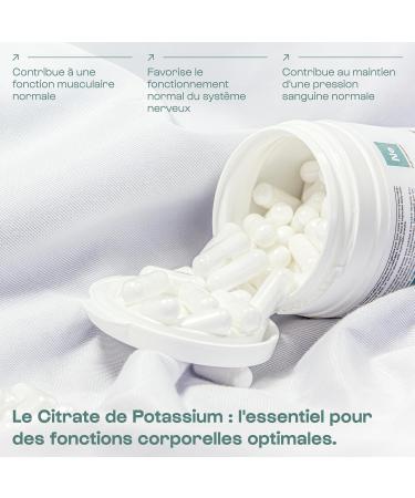 Nutrimuscle - Potassium Citrate - 120 capsules - 2838 mg per dose - Alkaline dietary supplement - Prevents kidney stones - Supports the nervous system - Preserves muscle mass - Buy Online on GoSupps.com