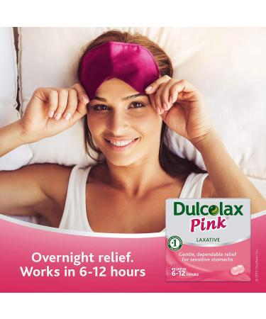 Dulcolax Pink Overnight Relief Stimulant Laxative Bisacodyl 5 mg Comfort Coated Tablets 25 Count - Buy Online on GoSupps.com