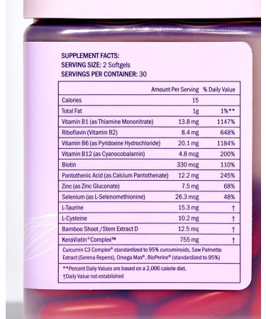 Keranique KeraViatin Hair & Scalp Health Supplement - Pack of 2 - 60 Softgels - Buy Online on GoSupps.com