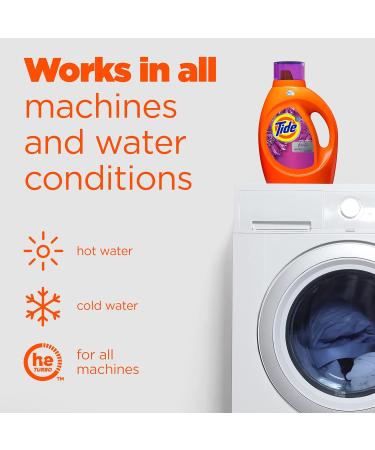 Tide Plus Febreze Freshness HE Turbo Clean Liquid Laundry Detergent - Spring & Renewal Scent 105 fl oz 74 Loads | International Shipping Available - Buy Online on GoSupps.com