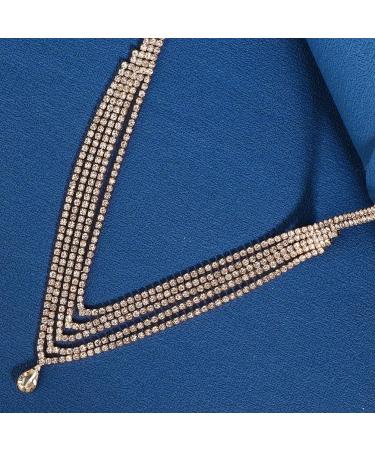 Rhinestone Headband Headpiece for Women Pendant Forehead Chain Chic Womens Hair Bands Hair Ties for Women Hair Deyer Women Head Chain Wedding Rhinestones Accessories Bride - Buy Online on GoSupps.com