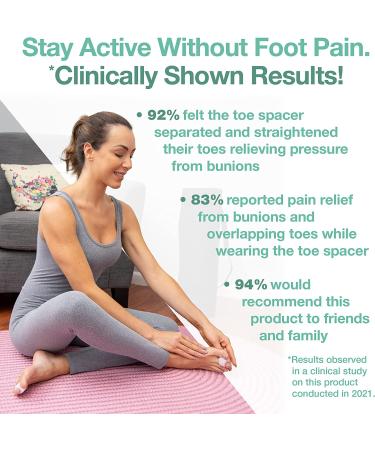 ZenToes Gel Toe Separators - 4 Pack for Overlapping Toes, Bunions, Big Toe Alignment - White - Buy Online on GoSupps.com