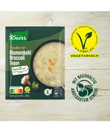 Knorr Gourmet Cauliflower Broccoli Soup - Delicious Vegetable Soup with Sustainably Grown Veggies | 13x2 Plates (48g) - Buy Online Internationally - Buy Online on GoSupps.com