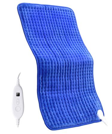 Heating Pad for Back Pain Relief, 33'' x 17'' XXXL Electric Heating Pad for Neck and Shoulder Cramps with 6 InstaHeat Settings, Auto Off, Moist Dry Heat Therapy, Machine Washable