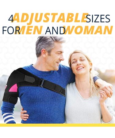 Shoulder Brace for Torn Rotator Cuff - Pain Relief & Support | Compression Sleeve for Stability & Recovery - Small/Medium - Men & Women - Buy Online on GoSupps.com