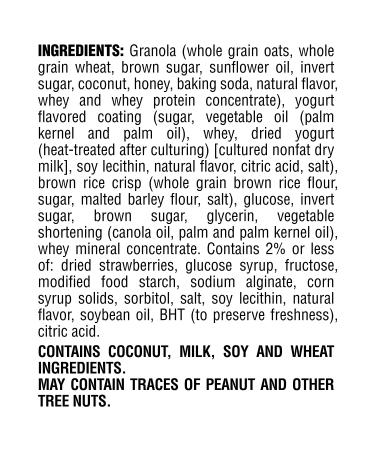 Quaker Yogurt Chewy Granola Bar - Strawberry Flavor - 30 Bars, 6.1 oz each (Pack of 6) - Buy Online on GoSupps.com