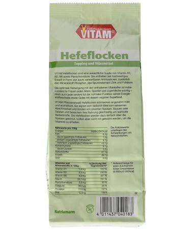 VITAM Yeast Flakes - Low Sodium (200g) | Nutritional Flavor Boost for Healthy Meals - International Shipping Available - Buy Online on GoSupps.com