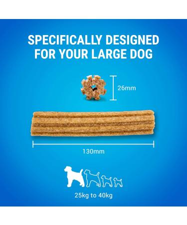 DENTALIFE Large Dog Treat Dental Chew 36 Stick Pack of 2 - Buy Online on GoSupps.com