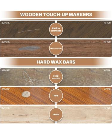 Laminate Floor Repair Kit - 11 Color Wood Vinyl Touch Up Marker & Heat Pen for Scratches Stains Cracks Holes - Ideal for Doors Cabinets Tables - Buy Online on GoSupps.com