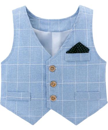 Famuka Baby Boys Gentleman Suit Set | Toddler Tuxedo Clothing | Blue | Size 120 - Buy Online on GoSupps.com