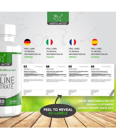 MM Choline 700mg High Strength Vegan Supplement - 120 Capsules | Non-GMO & Gluten-Free | UK Manufactured - Buy Online on GoSupps.com