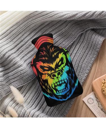 Buy Colorful Orangutan Hot Water Bottle with Plush Cover - Ideal Bed Warmer for Adults & Kids 26.5x15.3cm - Buy Online on GoSupps.com