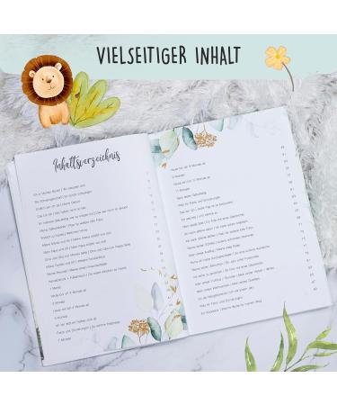 Milo & Kids Baby Album My First Year (Panda) | Personalized Baby Diary | Special Birth Gift for Boys & Girls | A4 Baby Souvenir Book - Watercolor Green - Buy Online on GoSupps.com