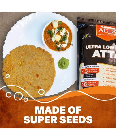 ADOR Health Ultra Low Carbohydrate Roti Mix - Keto & Diabetes-Friendly Aata (1 KG) for Healthy Living - Buy Online on GoSupps.com