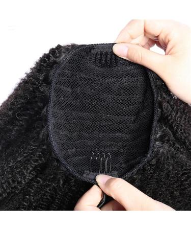 Ponytail Extension Mogolian Human Hair Afro Kinky Curly Ponytail Extensions 10-28 Inch Long Drawstring Remy Hair Ponytail Clip In Afro Curly Ponytail Hair Piece Ponytail Hairpiece for Women (Color : 28inches Afro Kinky Curly - Buy Online on GoSupps.com