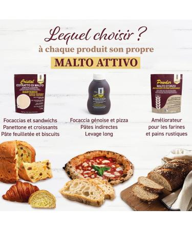 Active Malt Diastasic Crystal 175g Crystallized Malt Extract with High Diastasic Power Barley Malt and But Ideal for Breading 5 000 units Pollak Made in Italy. - Buy Online on GoSupps.com