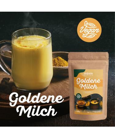 Golden Milk Powder (300g) - Monte Nativo | Turmeric Latte & Ayurvedic Spice | Vegan Superfood for Cooking & Baking | Gluten-Free - Buy Online on GoSupps.com