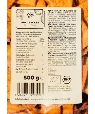  KoRo KoRo - 6 x 500g Organic Pizza Crackers - Buy Online on GoSupps.com