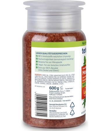 Merz Consumer Care tetesept Sea salt muscle relaxation revitalizing health bath with essential oils relaxing bath additive with natural sea salt 4 x 600 g - Buy Online on GoSupps.com