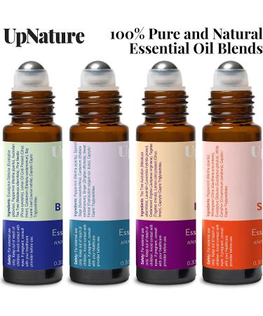Rescue Essential Oil Rollerball Set - Congestion & Stress Relief, Healthy Skin, Muscle Soothing - Pre-Diluted Aromatherapy, Therapeutic Grade - Fun Stocking Stuffer! - Buy Online on GoSupps.com