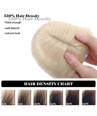 Premium Clip-in Real Hair Extensions | 7A Remy Hair Topper | Thickening Toupet | Platinblond 60# - 25cm - Buy Online on GoSupps.com