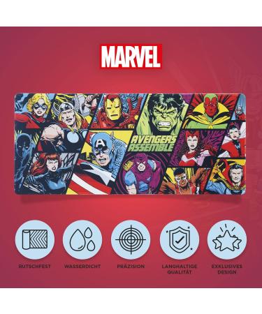 Grupo Erik XXL Marvel Gaming Mouse Pad - Water-Repellent Nutschproof Desk Pad for PC Accessories - Buy Online on GoSupps.com