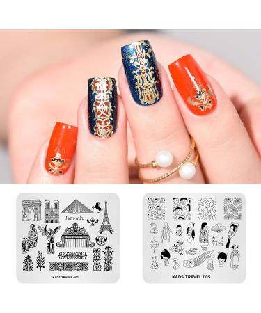 KADS Nail Stamping Plates Set - Floral Animal & Chinese Style Nail Art Stencils for Stunning Manicures - International Shipping Available - Buy Online on GoSupps.com