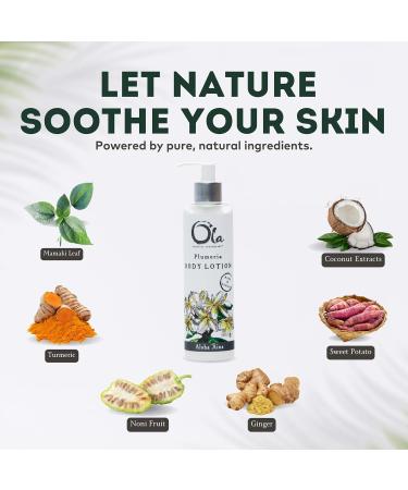 OLA TROPICAL APOTHECARY Plumeria Body Lotion with Pure Tropical Oils and Plant Extracts - 8.45 Fl Oz 8.45 Fl Oz (Pack of 1) - Buy Online on GoSupps.com